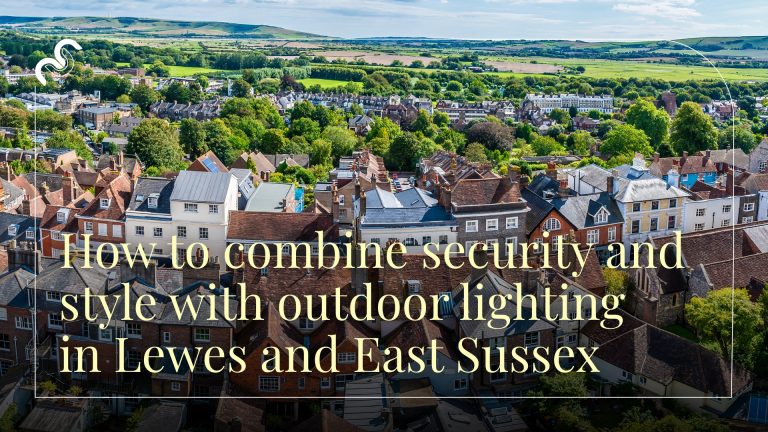 Aerial view of a Sussex village