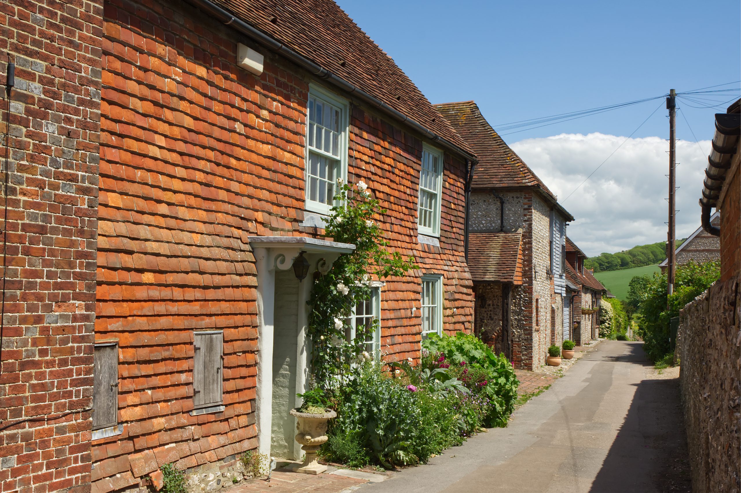 Cottages in East Sussex, England