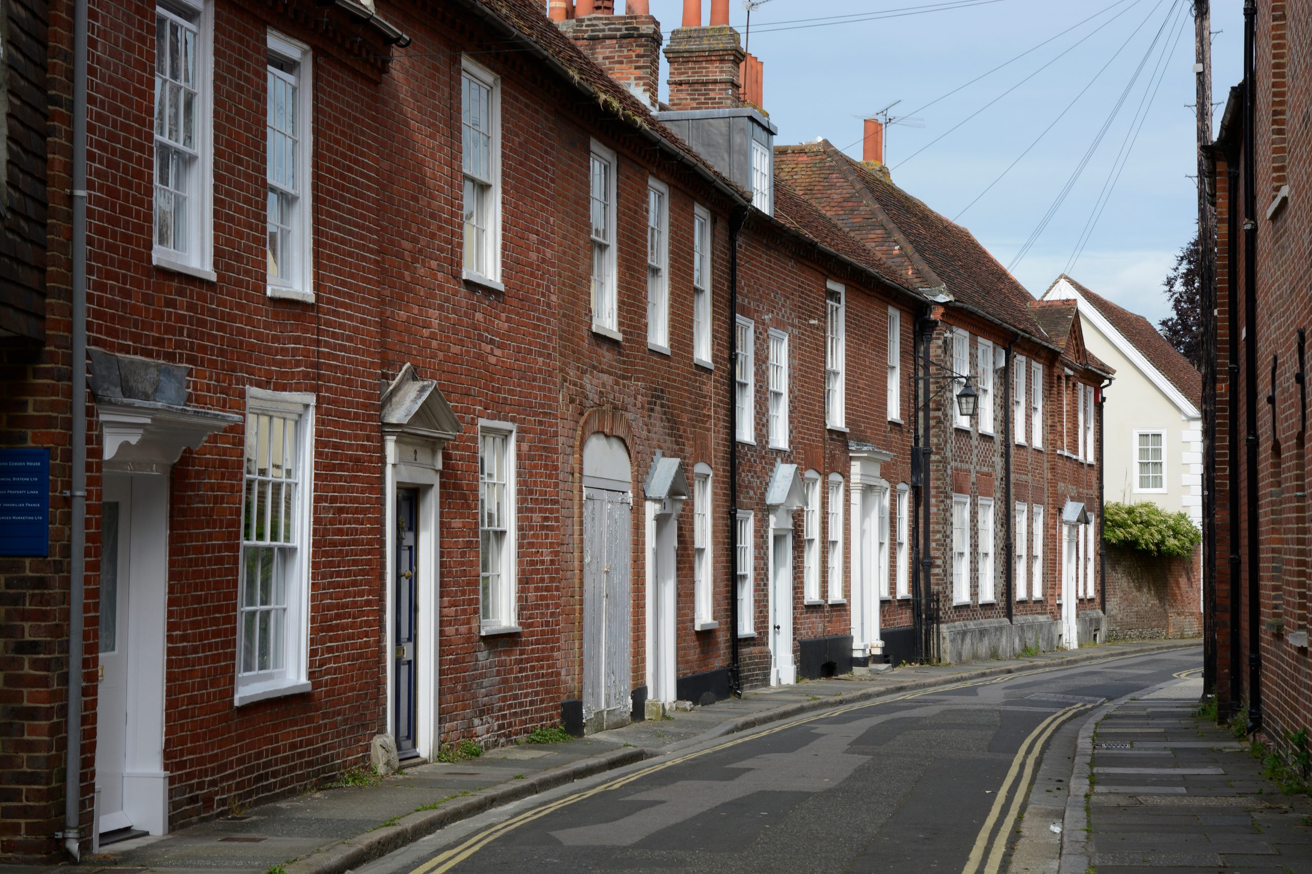 Street of Town Houses