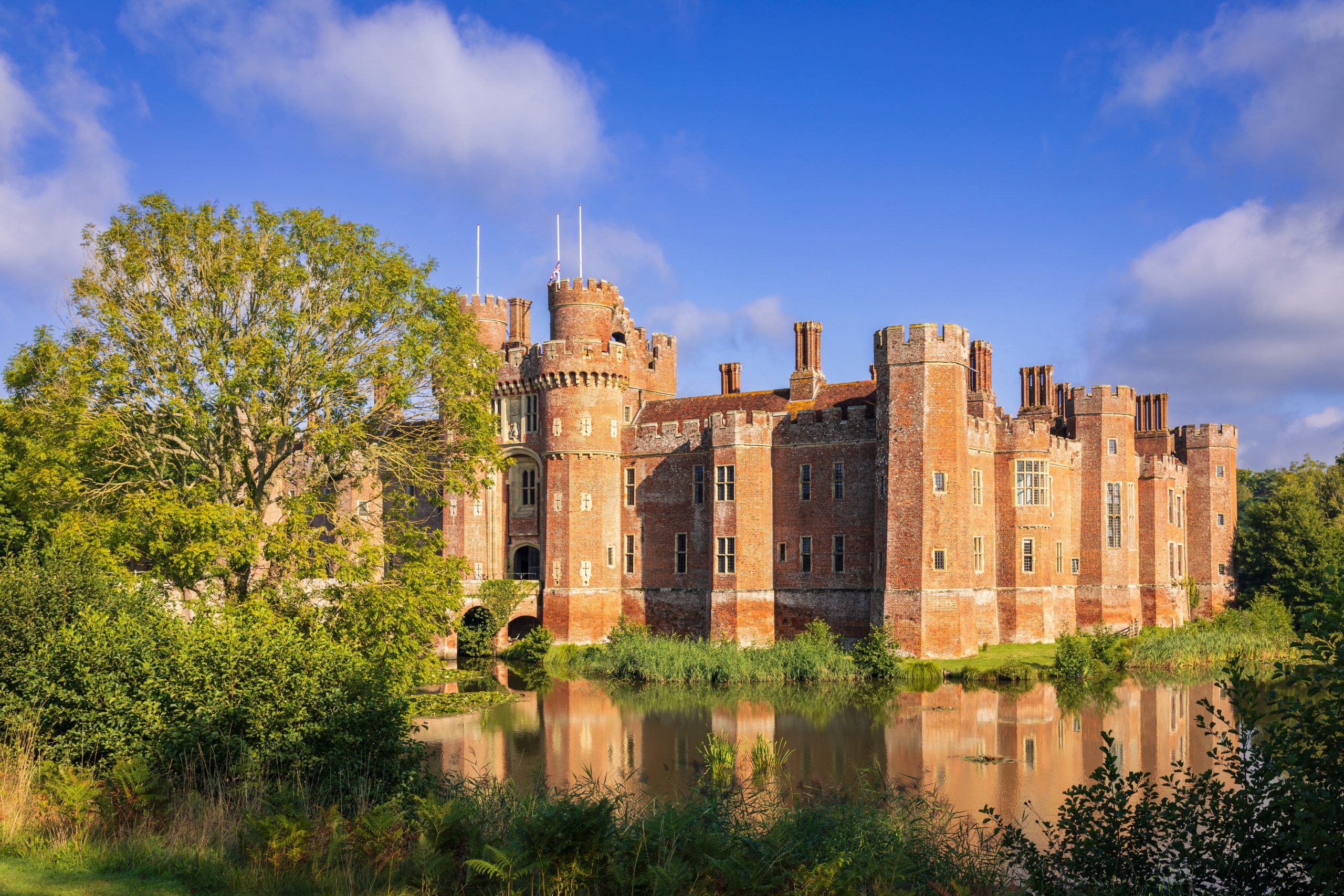 Herstmonceux castle near Hailsham in east Sussex south east England